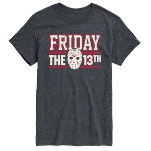 Men's - Friday the 13th - Jason Mask Collegiate Short Sleeve Graphic T-Shirt - 1 of 4