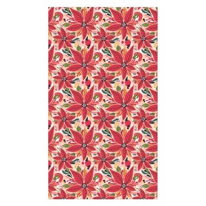 Avenie Abstract Floral Poinsettia Red Tablecloth -Deny Designs - 1 of 3