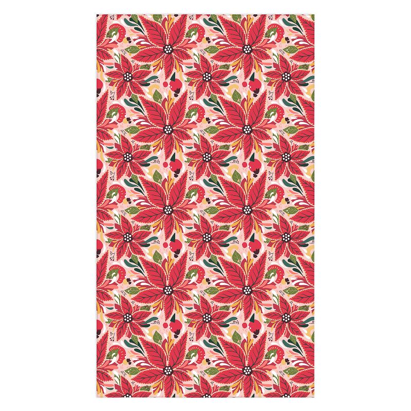 Avenie Abstract Floral Poinsettia Red Tablecloth -Deny Designs, 1 of 4