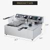 Acekool 6L Electric Deep Fryer with Basket, 1800W Countertop, Adjustable Temp, Stainless Steel, for Home and Restaurant Use - 4 of 4