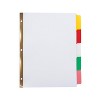 MyOfficeInnovations Big Tab Write-On Blank Paper Dividers 5-Tab Multicolor 4 Sets/PK 477148 - 2 of 4