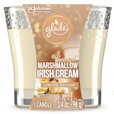 Glade Small Jar Candle - Marshmallow Irish Cream - 3.4oz