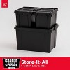 IRIS USA Lockable Heavy Duty Plastic Storage Bins Container with Lids and Secure Latching Buckles - 3 of 4