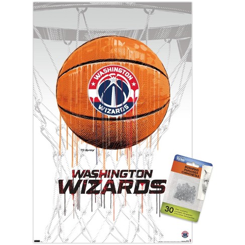 Trends International NBA Washington Wizards - Drip Basketball 21 Unframed Wall Poster Prints - image 1 of 4