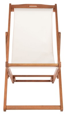 Contemporary Eucalyptus Wood Armless Side Chair in Natural Beige
