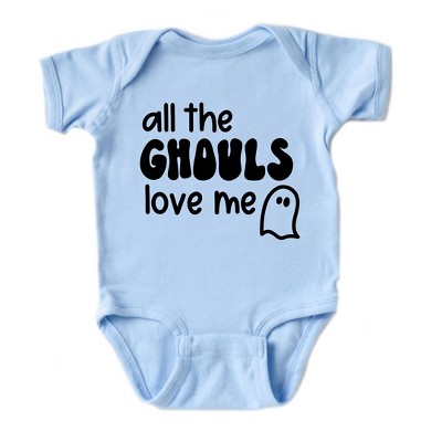 The Juniper Shop All The Ghouls Ghost Baby Bodysuit