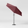9' Round Outdoor Patio Market Umbrella with Black Pole - Threshold™ - 3 of 4
