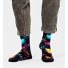 Happy Socks Adult Men and Women Crew Cat Animals Pets Socks in sustainable materials - Pair of socks in Color Black - image 2 of 4