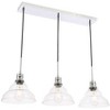 Elegant Lighting Clive 3 light Chrome and Clear seeded glass pendant - 4 of 4