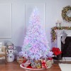 7.5ft Sterling Tree Company Full White Parkview Pine with 600 Color Changing LED Lights Artificial Christmas Tree - image 4 of 4