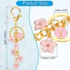 Unique Bargains  Metal Small Beautiful Personalized Flower Keychain for Handbag Purse - 2 of 4