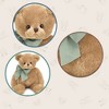 Bearington Baby Gus the Teddy Bear: Hand-Sewn Brown Bear with Soft Fur, Premium Fill and Satin Bow - 13 Inch Tall - 2 of 4