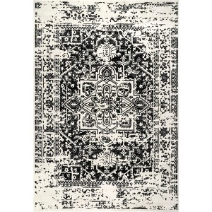 Nuloom Jordana Vintage Distressed Medallion Indoor Area Rug - 1 of 4