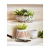 TAG Laguna Textured Footed Planter White Glazed Terracotta, 4L x 4W x 4H inches - 2 of 2