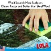 Lola Products Pot Brite Scour N' Sponge, Non-Scratch Dish Scrub, Nylon & Polyester, Fiber Side Scrubs & Scours & Sponge Side Wipes & Dries, 12 Pack - 3 of 4