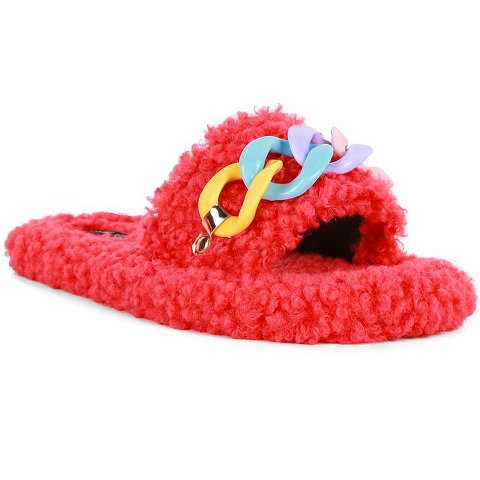 Женские сандалии London Rag Womens Rola Acrylic Chain Slides 8