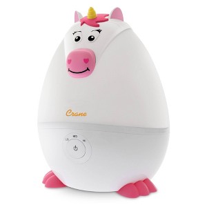 Crane Mini Adorable Owl Ultrasonic Cool Mist Humidifier - 0.5gal - White - 1 of 4