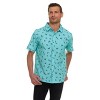 Canada Weather Gear Men’s Short Sleeve Button-Down Shirt – Casual Lightweight Printed Shirt with Chest Pocket - 4 of 4