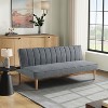 Serta Santiago Convertible Sofa Woven Gray - 2 of 4