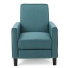GDFStudio Theresa Contemporary Upholstered Pushback Recliner with Tapered Legs and Piped Edges - 4 of 4
