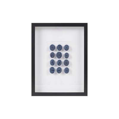 Indigo Shells Natural Sea Urchin Framed Shadowbox Art