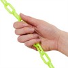 Stockroom Plus 100 Foot Safety Plastic Chain Links for Access Restriction, Indoor or Outdoor Supplies, Neon Yellow (1.5-Inch Links) - 3 of 4