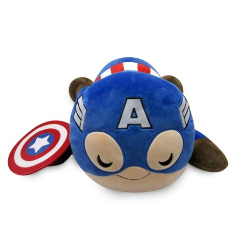 The Avengers Captain America Shield Soft Plush Cushion Pillow Stuffed Doll Toy 