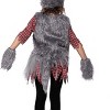 Joyfy Werewolf Costume for Kids, Scary Halloween Costume for Girls, Wolf Outfit Set for Girls - 4 of 4