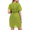 LA LEELA Women's Beachwear Summer Swim Beach Cover Ups for Bikini Sheer Cover up Dress Bathing Suit Swimsuit Coverups for Women - 3 of 4