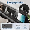 Bed Frame with PU Leather Headboard & Charging Station, All-Metal Platform Storage Bed, Noise-Free, No Box Spring Needed, Black - 4 of 4