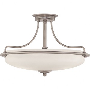 Quoizel Lighting Griffin 4 - Light Semi-Flush Mount in  Antique Nickel - 1 of 2