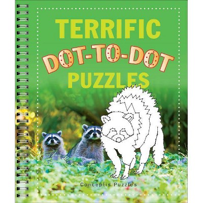 Terrific Dot-To-Dot Puzzles - (Connectivity) by  Conceptis Puzzles (Paperback)