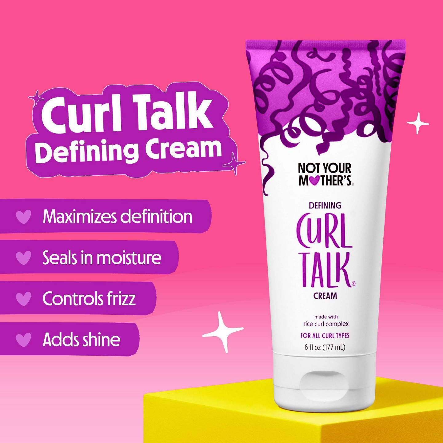 Крем для локонов Not Your Mother's Curl Talk, 6 fl oz, цвет: Кремовый — фото 3