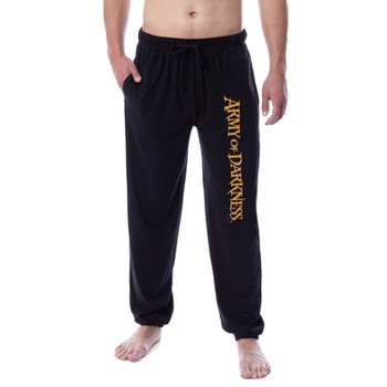 Hanes Premium Men's 2pk Woven Sleep Pajama Pants with Knit Waistband -  Black L