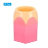 Unique Bargains Desk Cute Pencil Shape Pen Pencil Holders 3 Pcs - 3 of 4