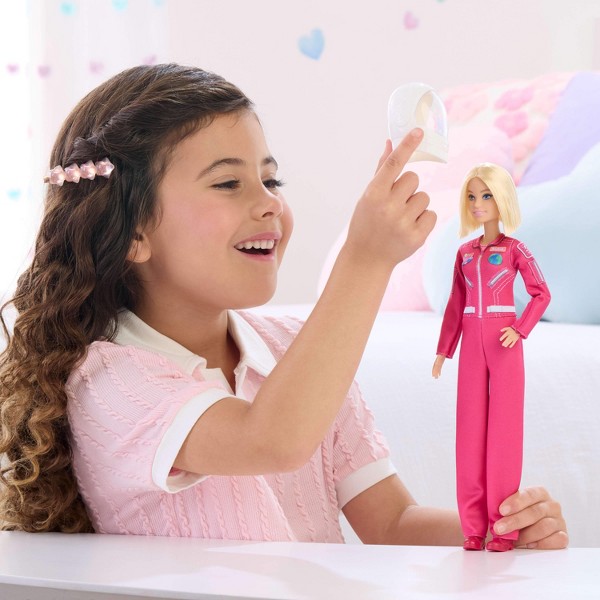 Muñeca Barbie Carreras Astronauta y Accesorios, Muñeca de Moda con Traje Espacial Removible y Casco 2