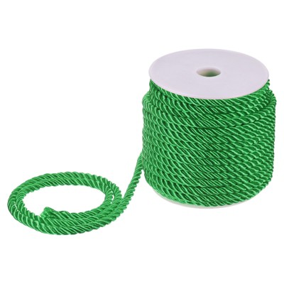 Unique Bargains Soft Polyester Twisted Silk Decorative Craft Cord Trim Cord Rope 22 Yards 1 Pc