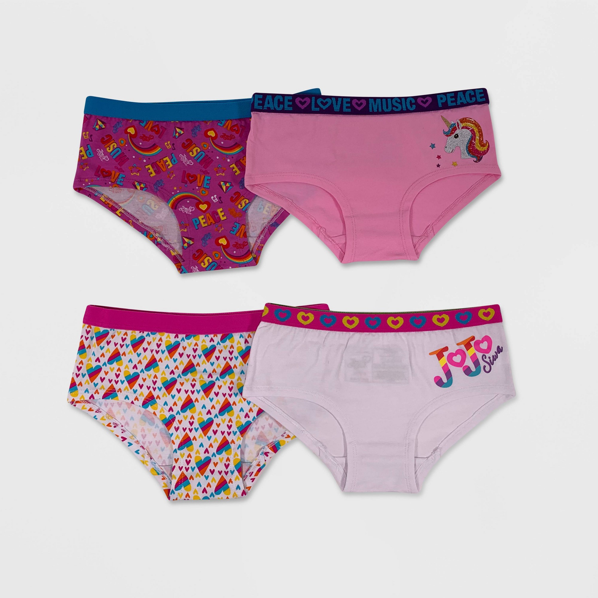 Girls' Jojo Siwa 4pk Underwear : Target