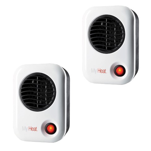 Lasko 6101 Portable Casters Cool Touch Electric Infrared Quartz Space Heater,  White (2 Pack) : Target