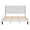 NicBex Queen/King Upholstered Bed Frame with 54" High Wingback Headboard,Platform Bed Frame with Wood Slat Support,No Box Spring Needed,Easy Assembly - 4 of 4