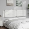 vidaXL Headboard Cushion White 76" Faux Leather - 3 of 4
