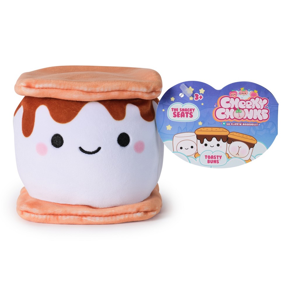 Cheeky Chonks 4.5" Toasty Buns Reversible Plush