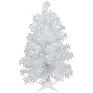 Northlight 1.5 FT White Iridescent Spruce Artificial Christmas Tree - Unlit - 1 of 4