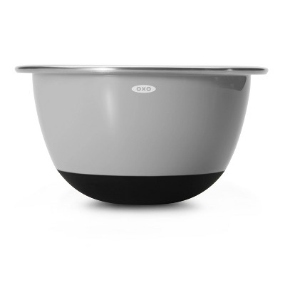 OXO 3pc Insulated Stainless Steel Mixing Bowl Set - Gray