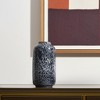 HomeRoots 15" Black Mottled Cylinder Glass Table Vase - 2 of 4