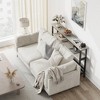 Console Table, Block Entryway Table with Storage, 39.3”Narrow Sofa Table with Adjustable Shelf, Behind Couch for Living Room, Bedroom - 4 of 4