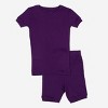 Leveret Matching Family Pajamas – Solid Dark Purple – 100% Cotton – Customizable for Personalization - 2 of 4