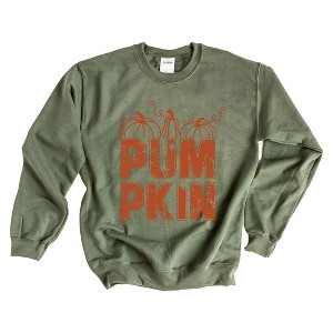 Simply Sage Market Pumpkin Distressed Sweatshirt - 1 of 4