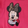 Disney Minnie Mouse Girls 2 Piece Velour Hoodie with Ears and Pants Set for Toddlers and Big Kids - 4 of 4