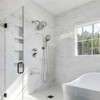 Cobbe Brushed Nickel Shower System with Waterfall Tub Spout 8-Inch 6 Settings Shower Head 9 Settings Hand Shower and 59-Inch Hose Include Valve - 2 of 4